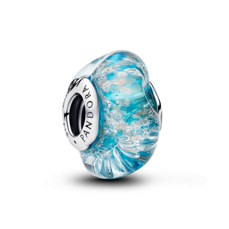 Talisman Argint 925 Sticla de Murano Turcoaz PANDORA