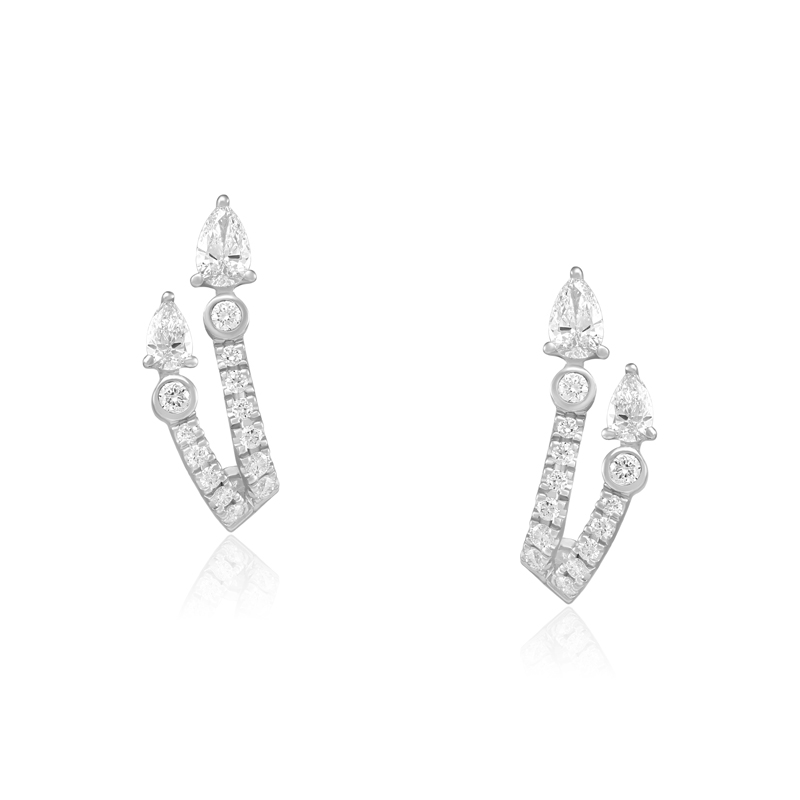 Cercei Aur 18k Diamante BLANCO'S