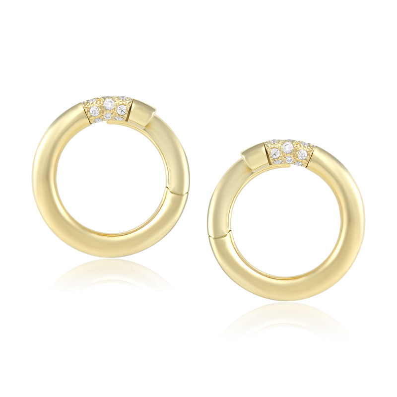 Cercei Fulmine Aur 14k CZ SABRINI Cercei Fulmine Aur 14k CZ SABRINI