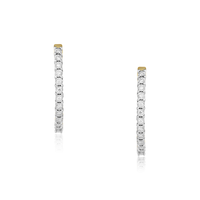 Cercei Aur 18k Diamante BLANCO'S