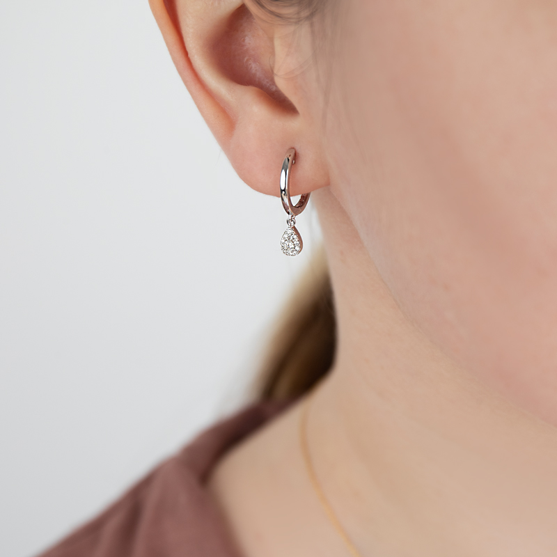 Cercei Aur 18k Diamante BLANCO'S Cercei Aur 18k Diamante BLANCO'S