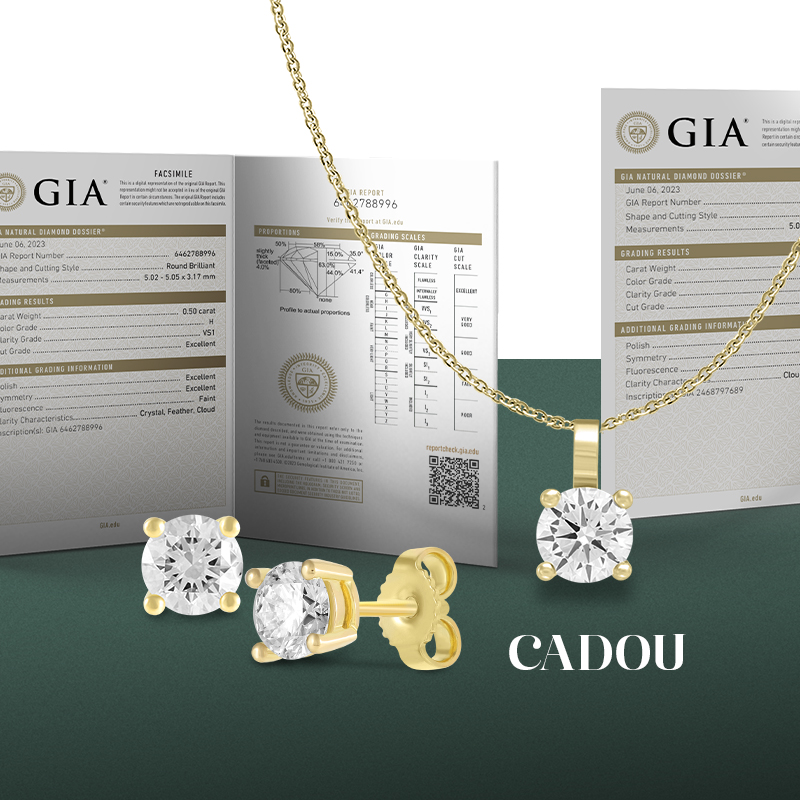 Cercei Aur 18k Diamant GIA BLANCO'S