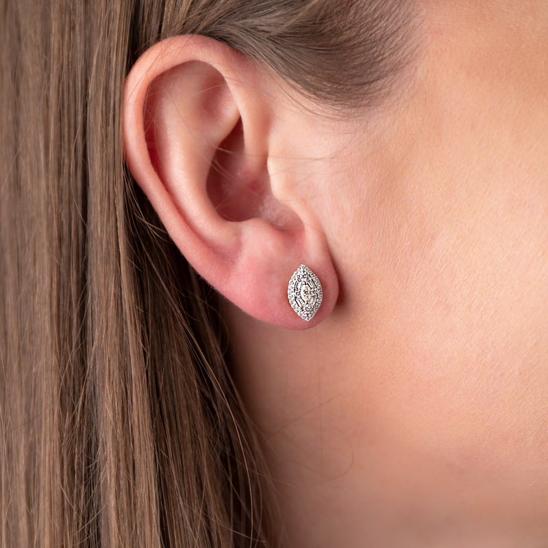 Cercei Aur 18k Diamante BLANCO'S