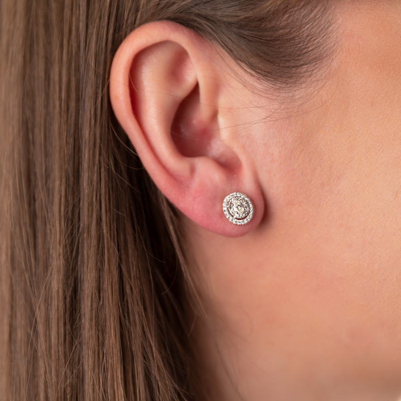 Cercei Aur 18k Diamante BLANCO'S