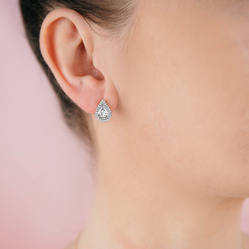 Cercei Aur 18k Diamante BLANCO'S