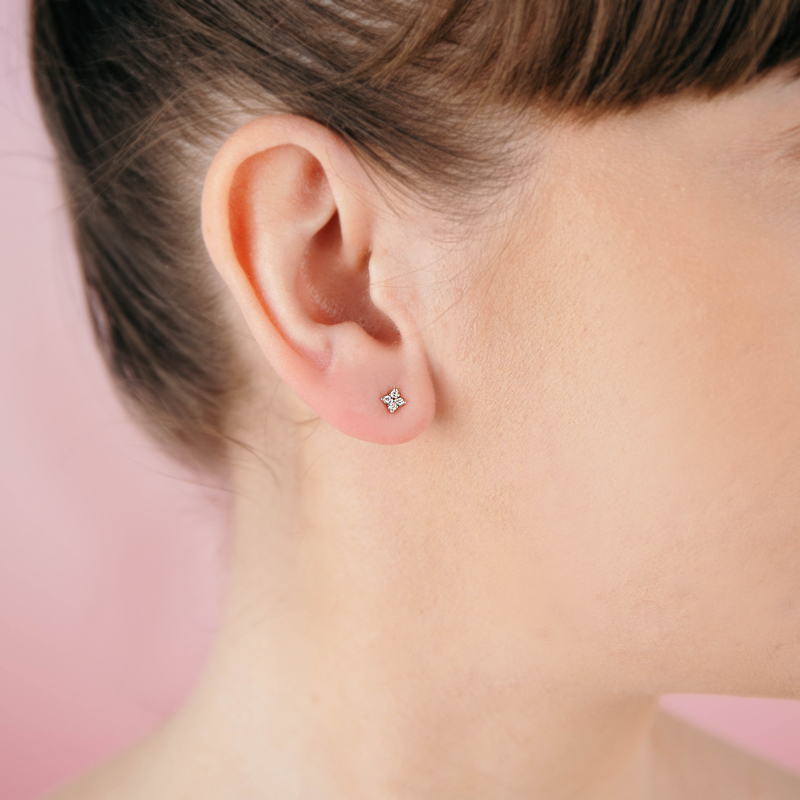 Cercei Aur 18k Diamante BLANCO'S