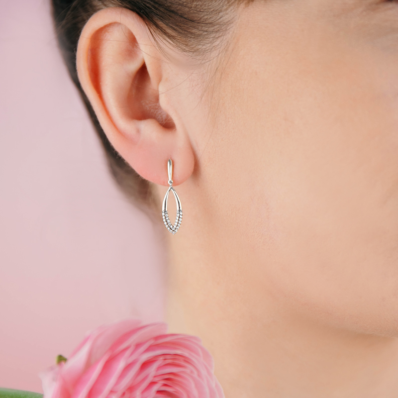 Cercei Aur 18k Diamante BLANCO'S