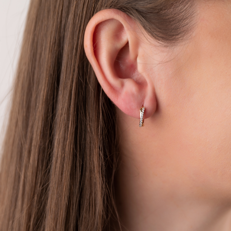 Cercei Copii Aur 18k Diamante BLANCO'S