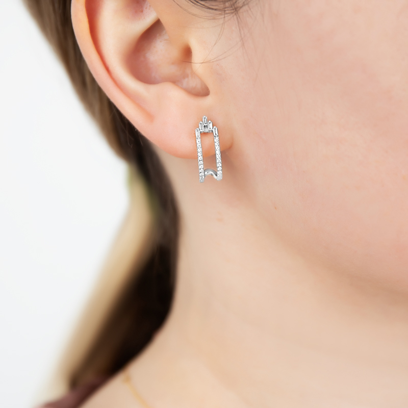 Cercei Aur 18k Diamante BLANCO'S