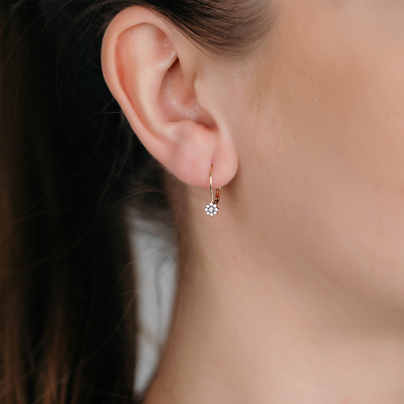 Cercei Aur 18k Diamante BLANCO'S Cercei Aur 18k Diamante BLANCO'S