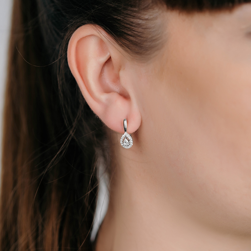 Cercei Aur 18k Diamante BLANCO'S