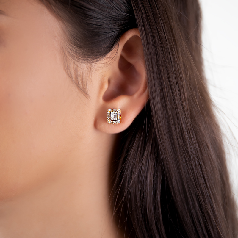 Cercei Aur 18k Diamante BLANCO'S