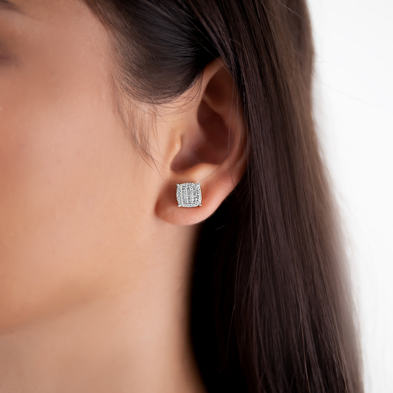 Cercei Aur 18k Diamante BLANCO'S