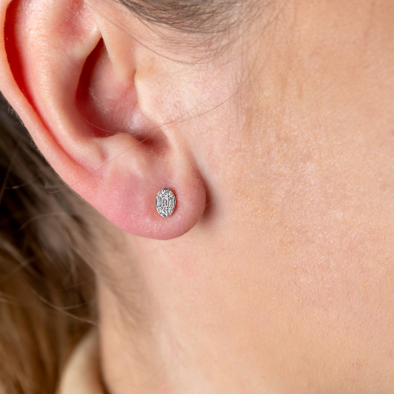 Cercei Aur 18k Diamante BLANCO'S