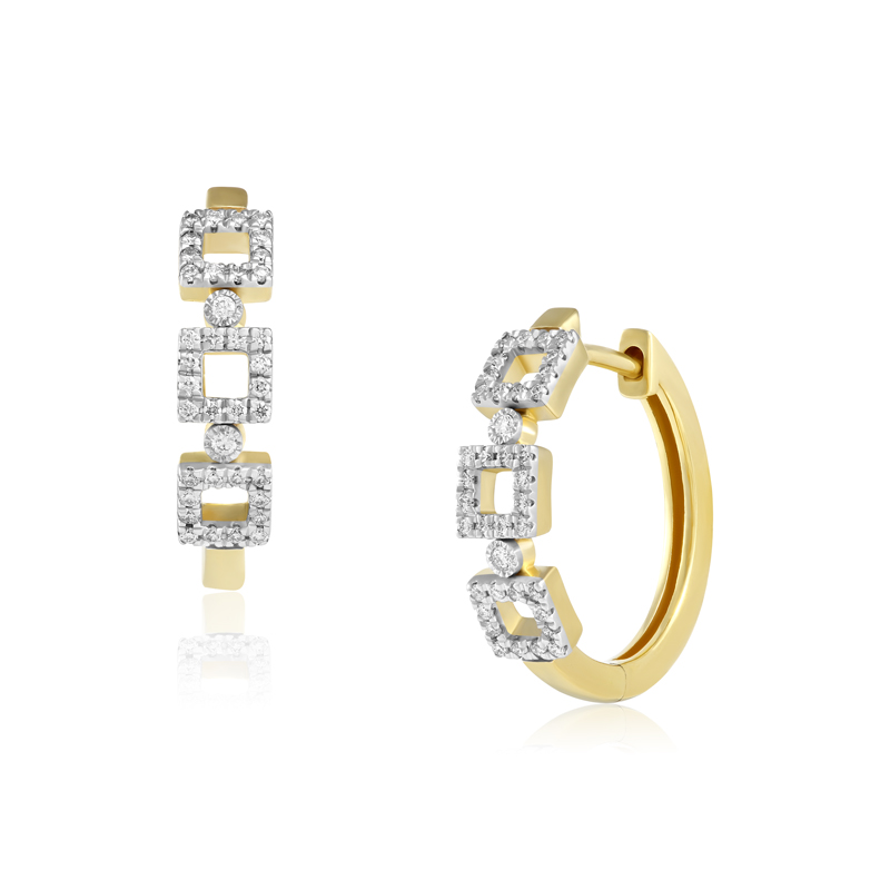 Cercei Aur 18k Diamante BLANCO'S Cercei Aur 18k Diamante BLANCO'S