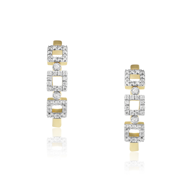 Cercei Aur 18k Diamante BLANCO'S Cercei Aur 18k Diamante BLANCO'S