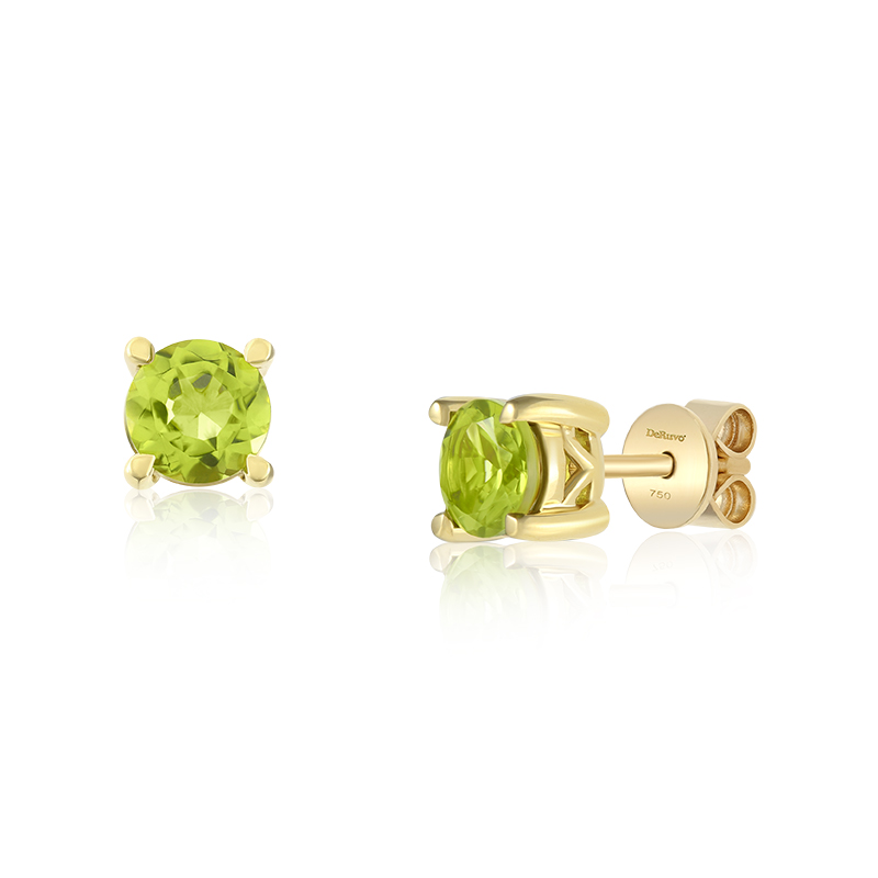 Cercei Aur 18k Peridot DERUVO