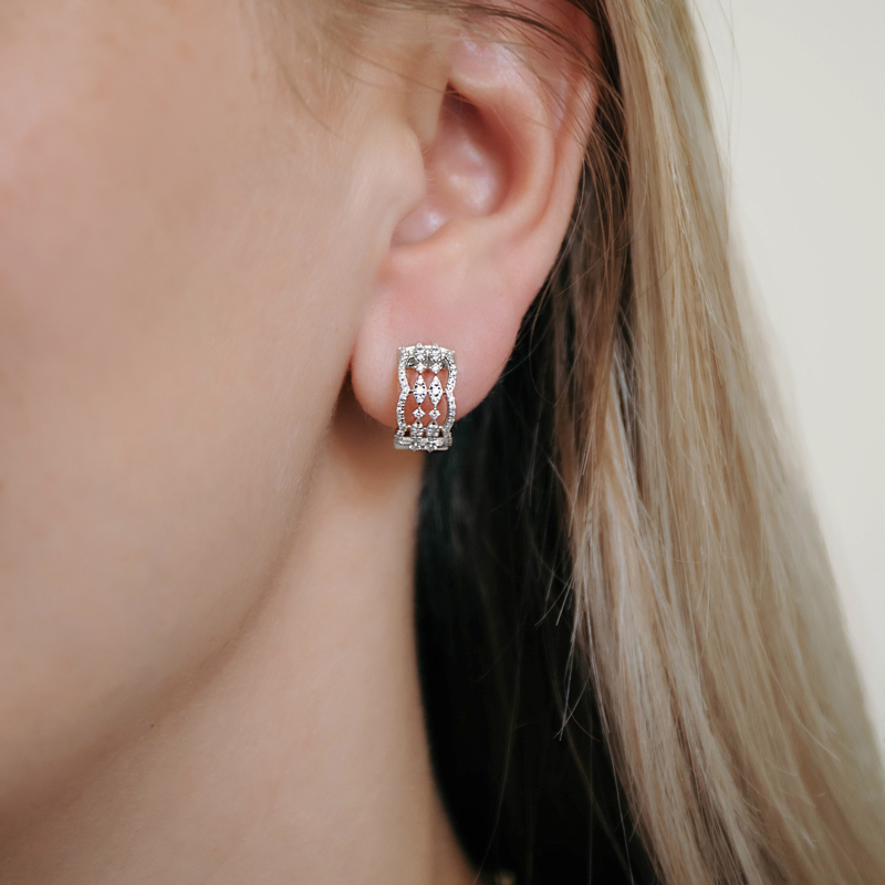 Cercei Aur 18k Diamante BLANCO'S