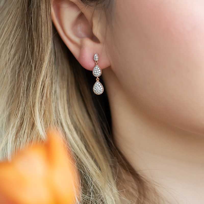 Cercei Aur 18k Diamante BLANCO'S Cercei Aur 18k Diamante BLANCO'S