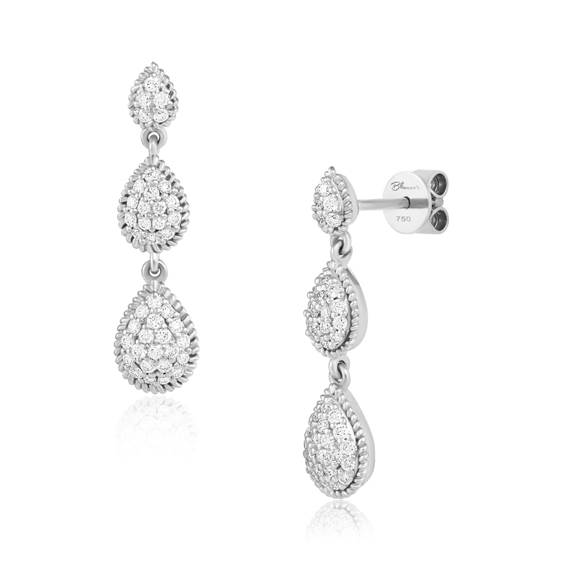 Cercei Aur 18k Diamante BLANCO'S