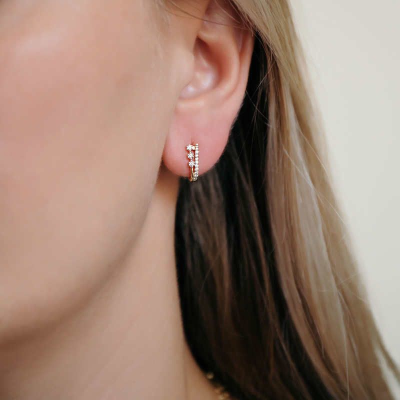 Cercei Aur 18k Diamante BLANCO'S Cercei Aur 18k Diamante BLANCO'S