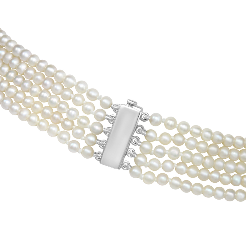 Colier Aur 18k Perla Cultura, Diamante PASSIONE PERLA