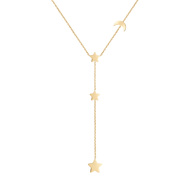 Colier Stele, Semiluna Aur 14k SABRINI
