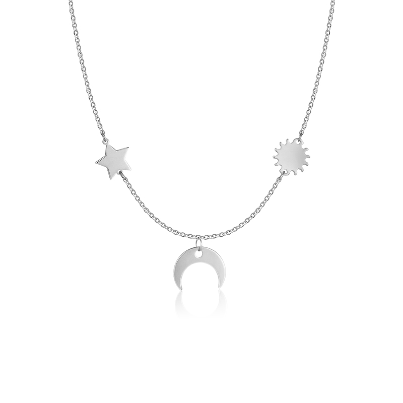 Colier Stea, Semiluna, Soare Aur 14k SABRINI