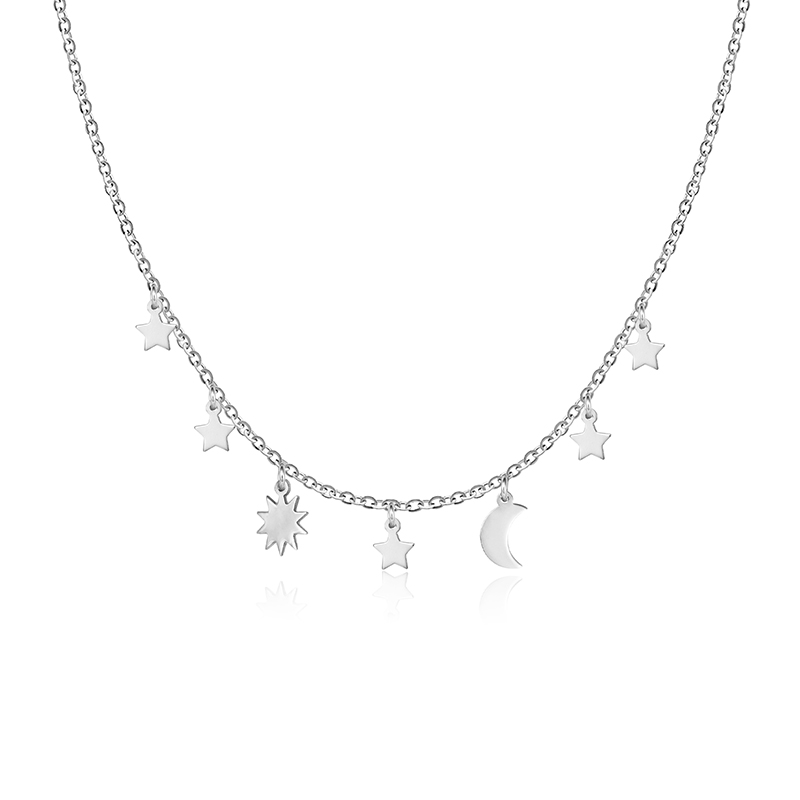 Colier Semiluna, Soare, Stea Aur 14k SABRINI