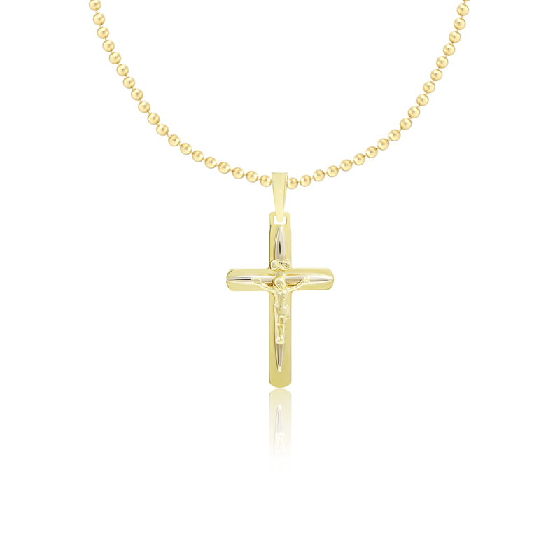 Pandantiv Cruce Aur 14k LEO MARCUS Pandantiv Cruce Aur 14k LEO MARCUS