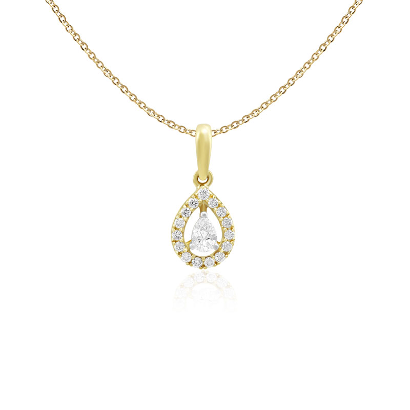 Pandantiv cu Lant Aur 18k Diamante BLANCO'S 