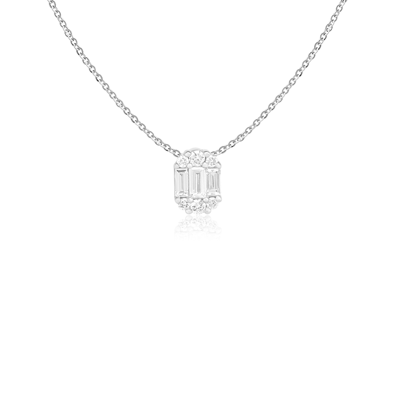 Pandantiv cu Lant Aur 18k Diamante BLANCO'S