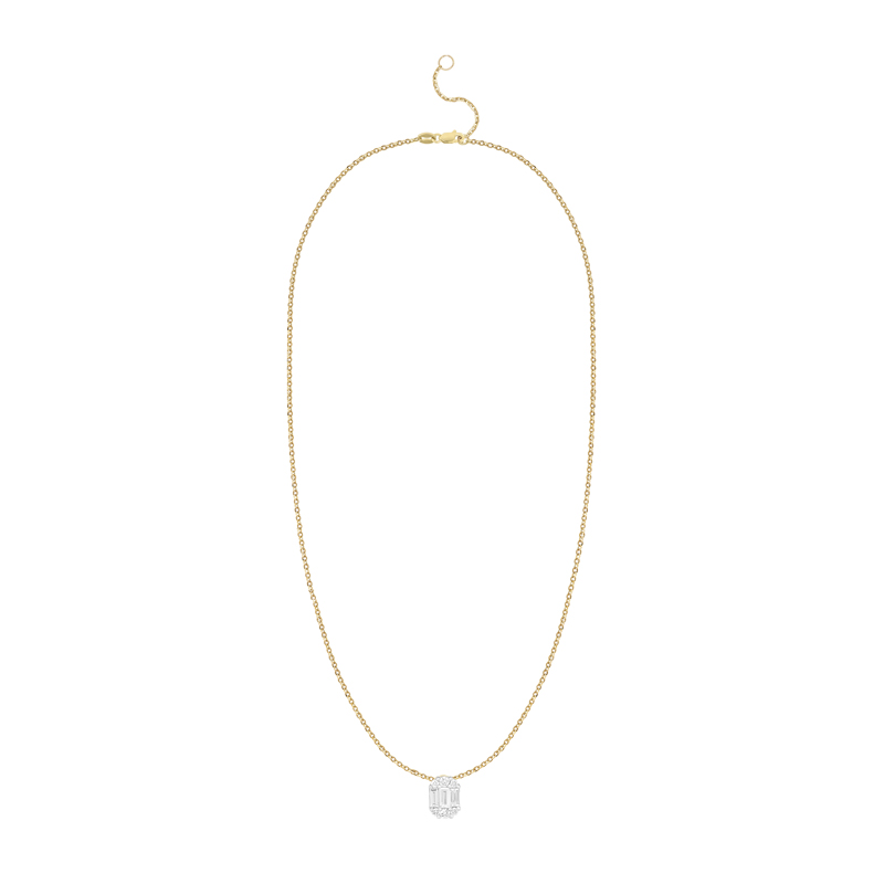 Pandantiv cu Lant Aur 18k Diamante BLANCO'S