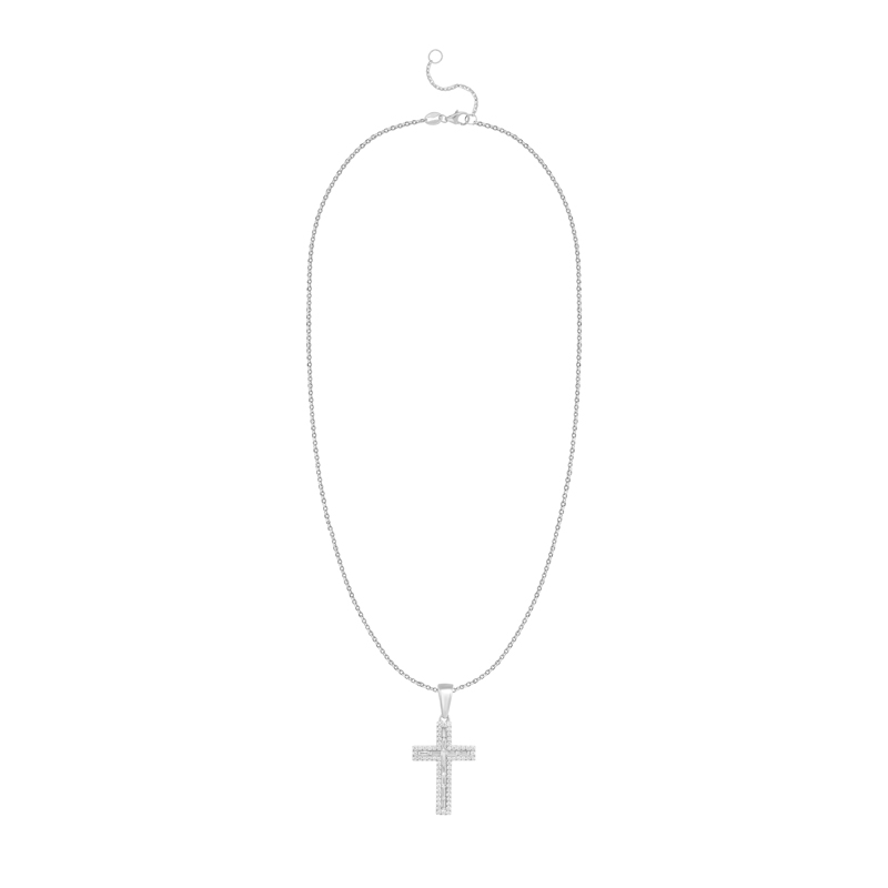 Pandantiv Cruce Aur 18k Diamante BLANCO'S