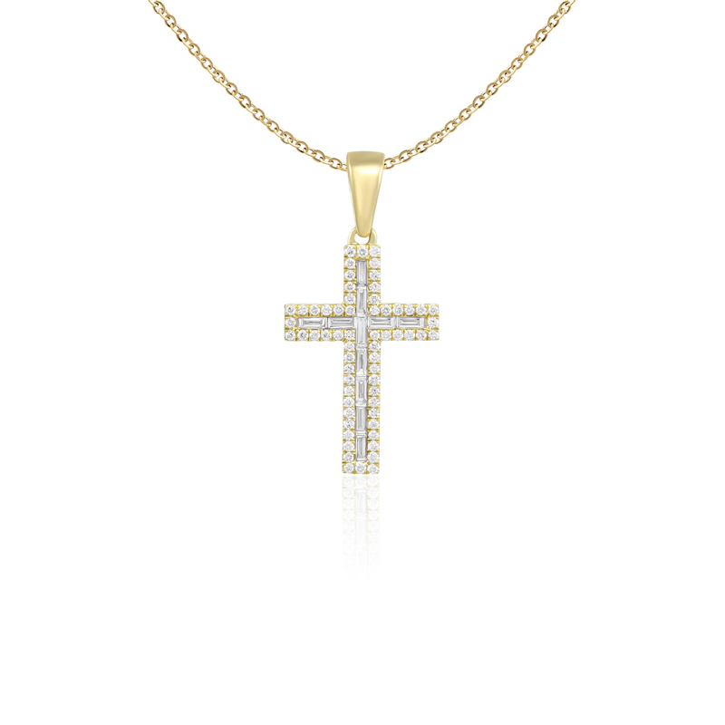 Pandantiv Cruce Aur 18k Diamante BLANCO'S