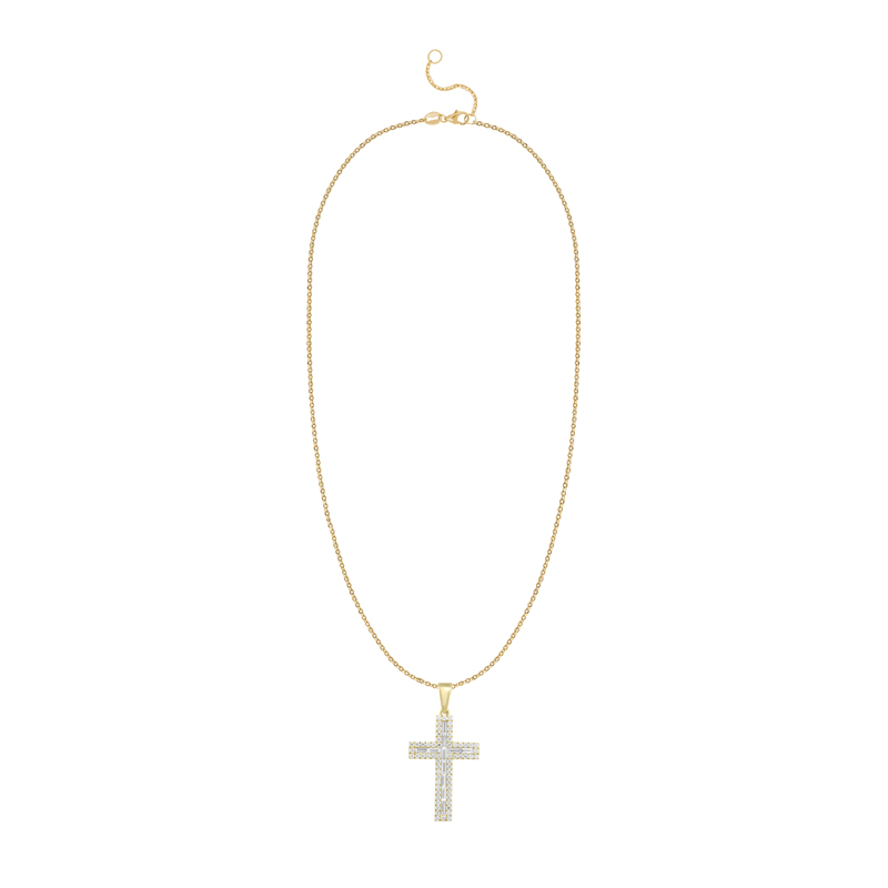 Pandantiv Cruce Aur 18k Diamante BLANCO'S