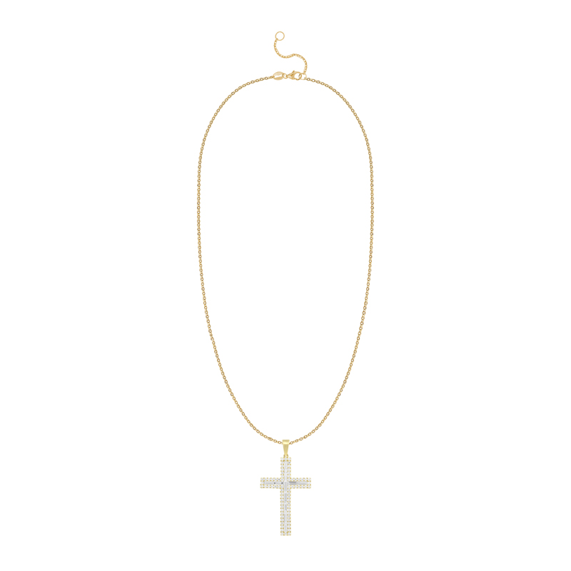 Pandantiv Cruce Aur 18k Diamante BLANCO'S