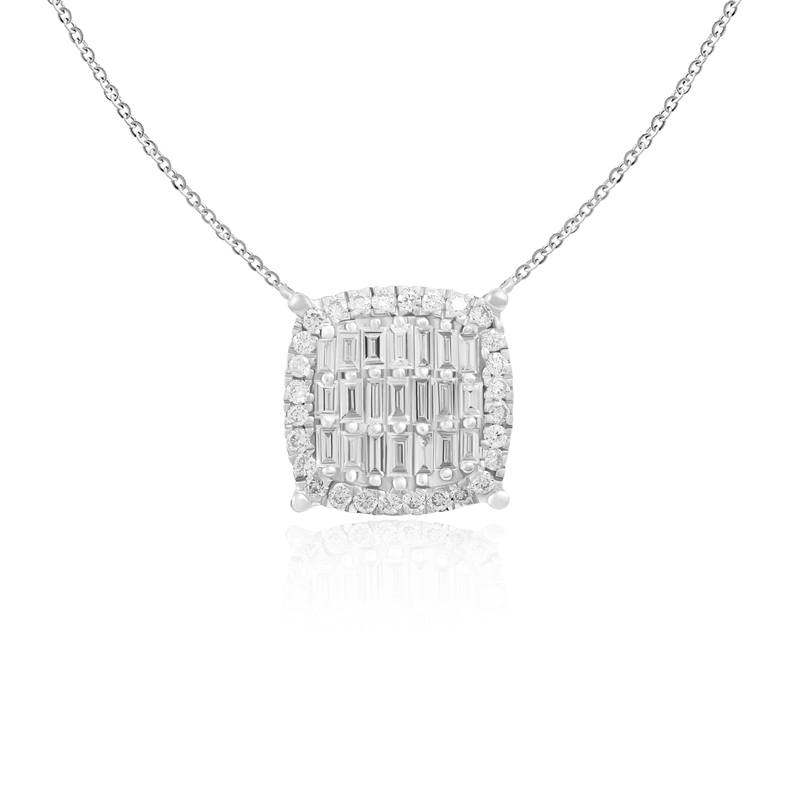 Pandantiv cu Lant Aur 18k Diamante BLANCO'S