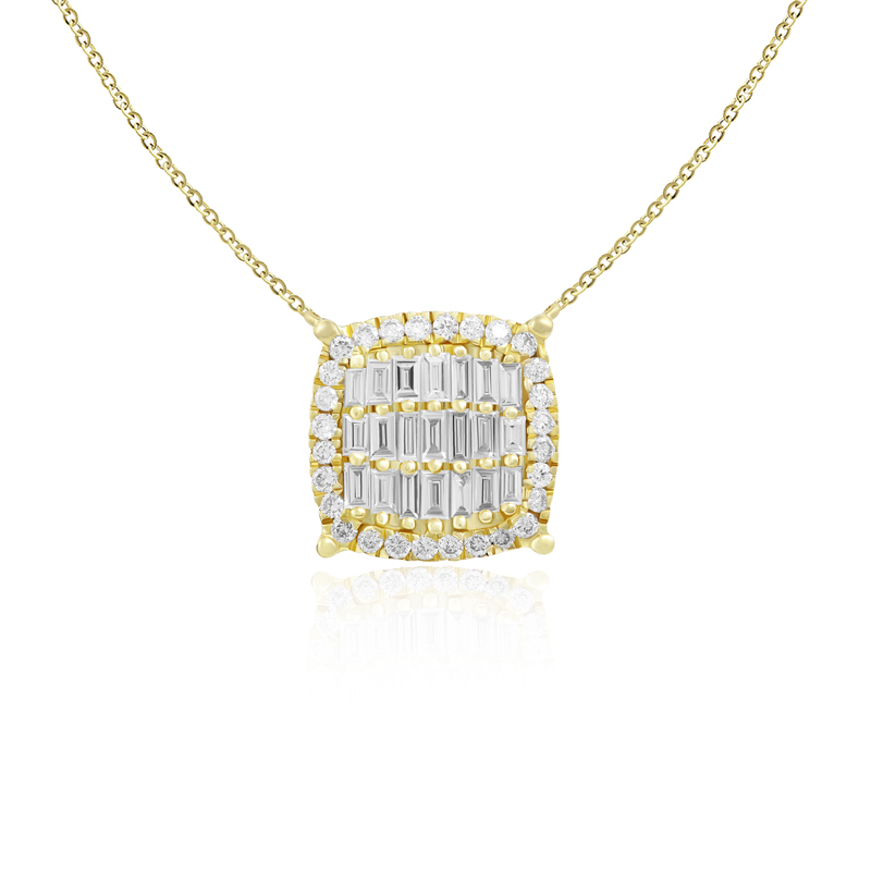 Pandantiv cu Lant Aur 18k Diamante BLANCO'S
