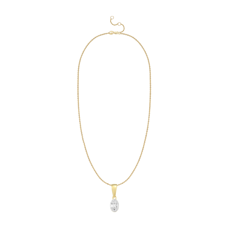 Pandantiv cu Lant Aur 18k Diamante BLANCO'S