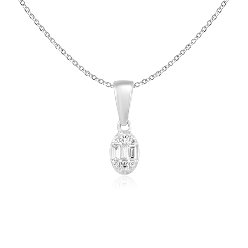 Pandantiv cu Lant Aur 18k Diamante BLANCO'S