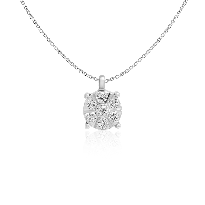 Pandantiv cu Lant Aur 18k Diamante BLANCO'S Pandantiv cu Lant Aur 18k Diamante BLANCO'S