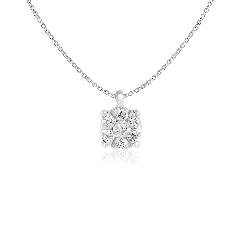 Pandantiv cu Lant Aur 18k Diamante BLANCO'S Pandantiv cu Lant Aur 18k Diamante BLANCO'S