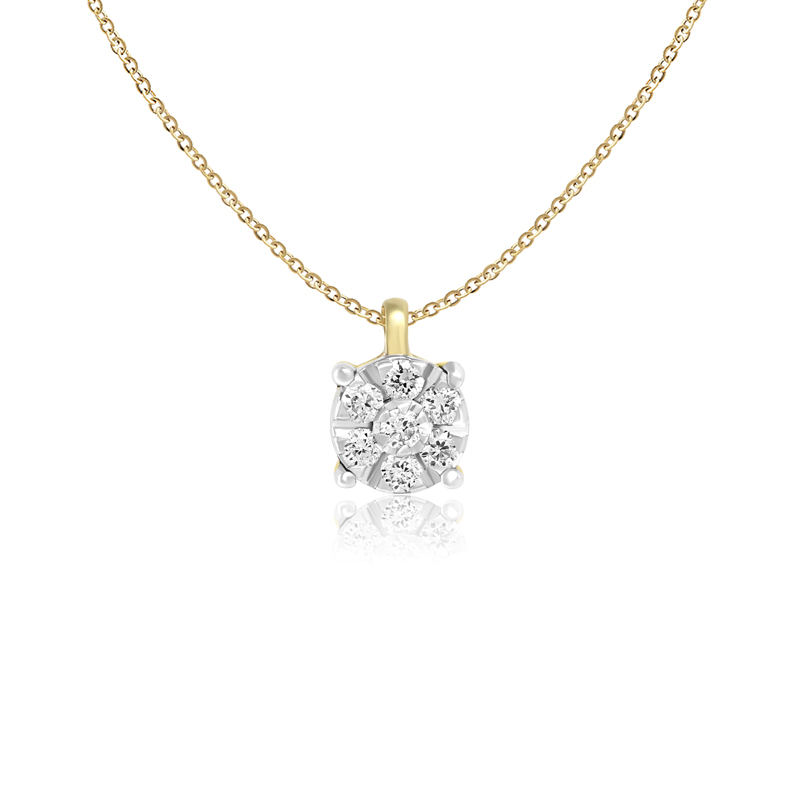Pandantiv cu Lant Aur 18k Diamante BLANCO'S Pandantiv cu Lant Aur 18k Diamante BLANCO'S