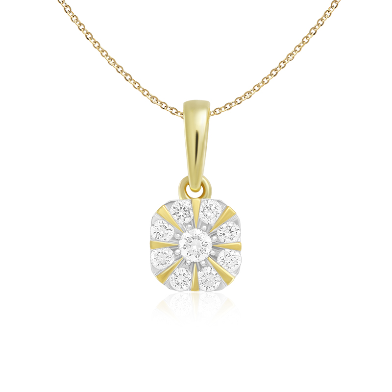 Pandantiv cu Lant Aur 18k Diamante BLANCO'S Pandantiv cu Lant Aur 18k Diamante BLANCO'S