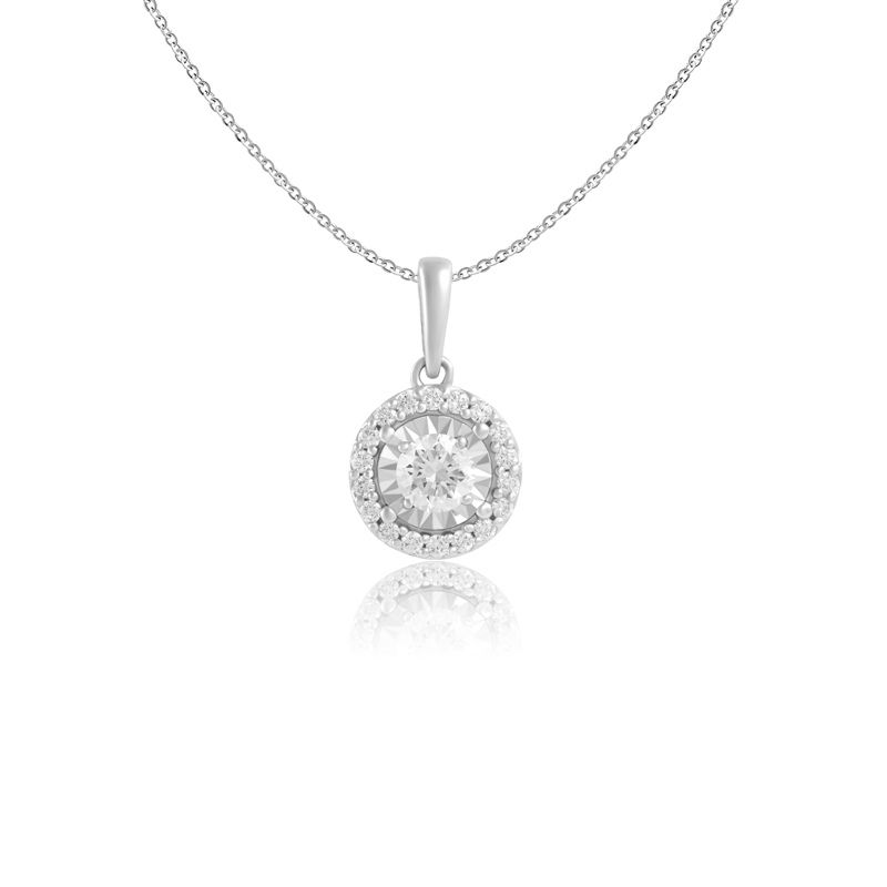 Pandantiv cu Lant Aur 18k Diamante BLANCO'S