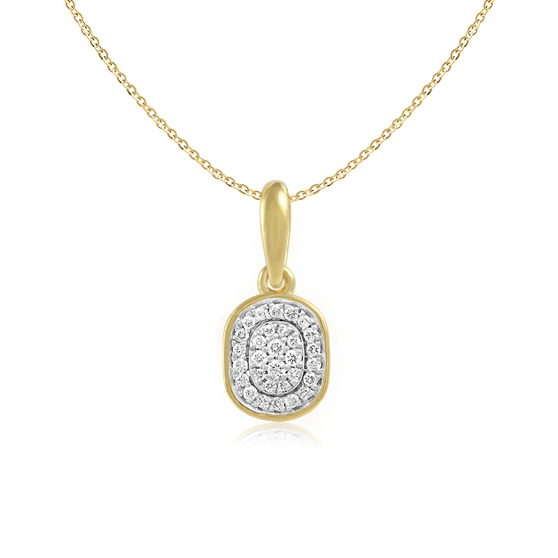 Pandantiv cu Lant Aur 18k Diamante BLANCO'S