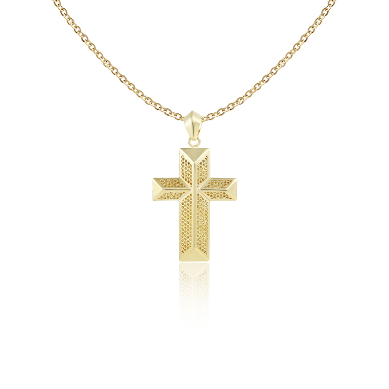 Pandantiv Cruce Fulmine Aur 14k SABRINI