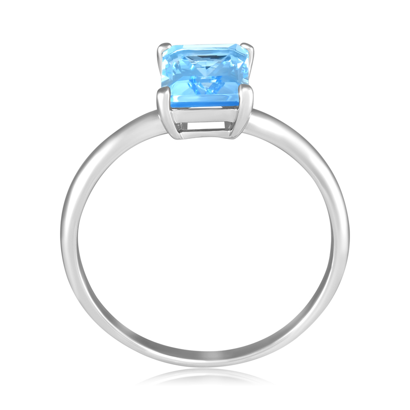 Inel Aur 18k Topaz Albastru, DERUVO