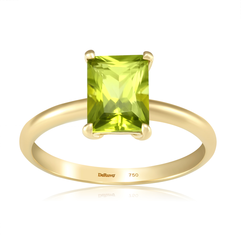 Inel Aur 18k Peridot, DERUVO